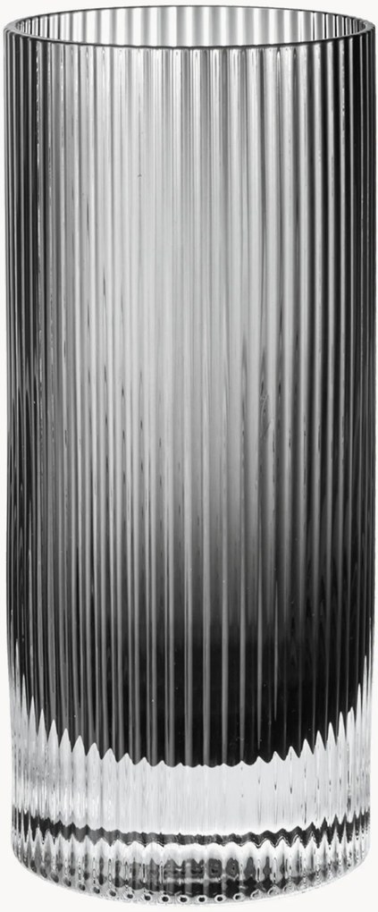 Copos altos artesanais com padrão em relevo Ripple, conjunto de 2, 480 ml