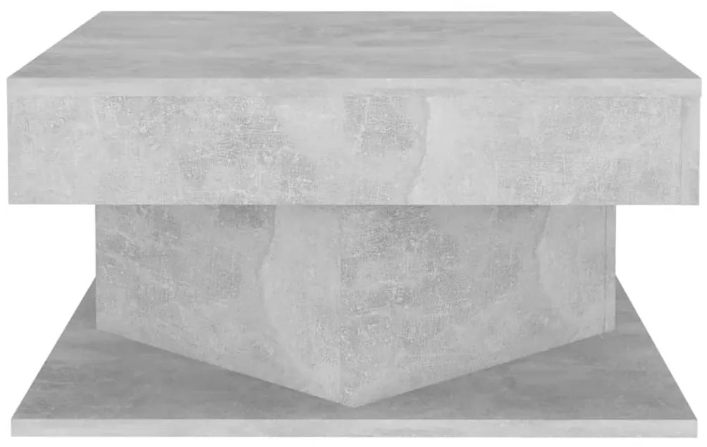Mesa de centro 57x57x30 cm derivados de madeira cinza cimento