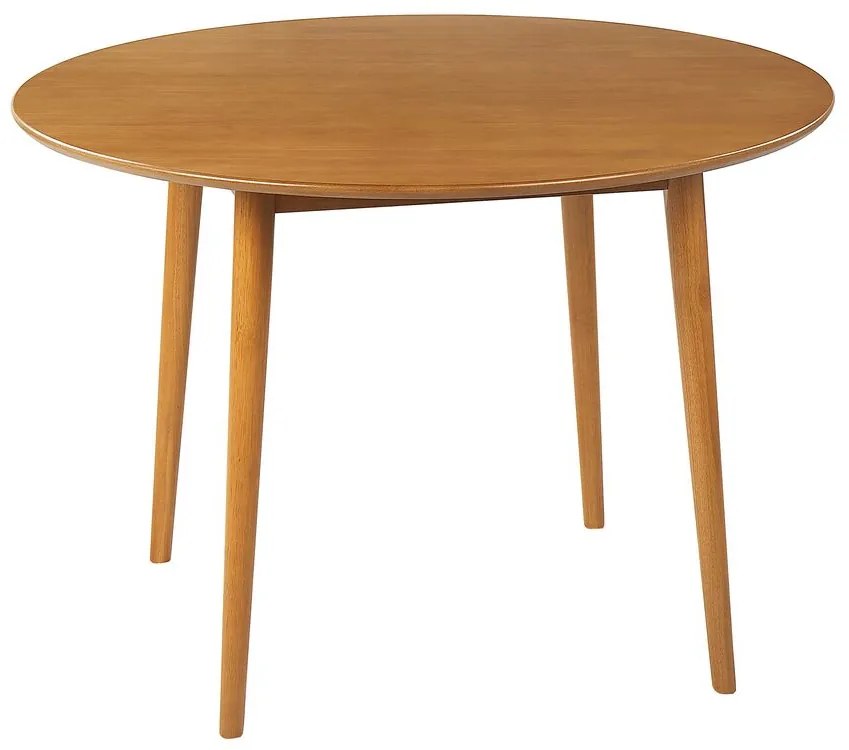 Mesa de jantar castanha clara ⌀ 110 cm RADAN Beliani