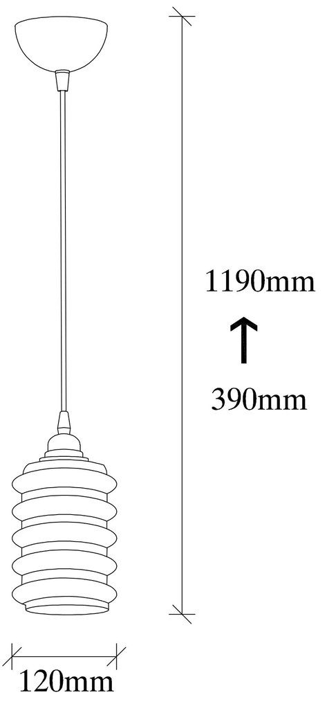 Candeeiro Chandelier Smoked – Fume – 12 x 12 cm