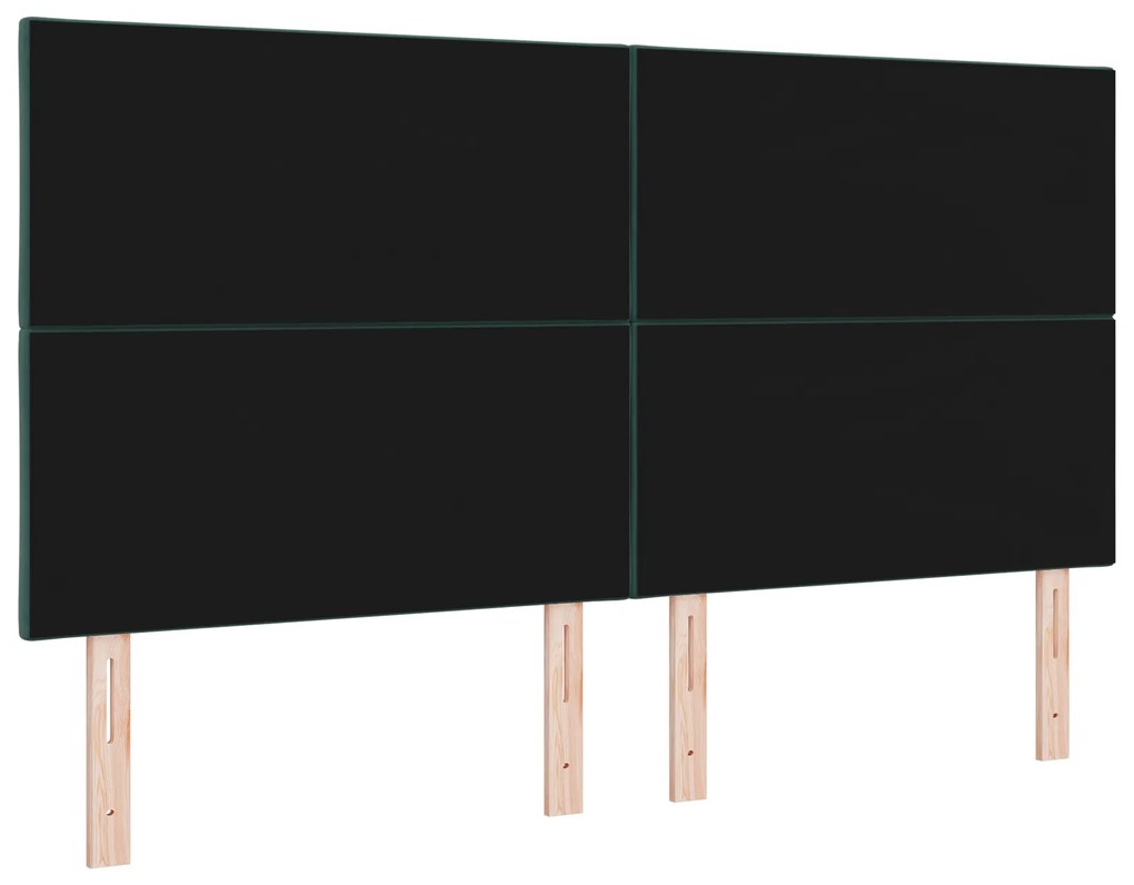 Cabeceira Diamond Blocks em Veludo Verde Escuro – 180cm