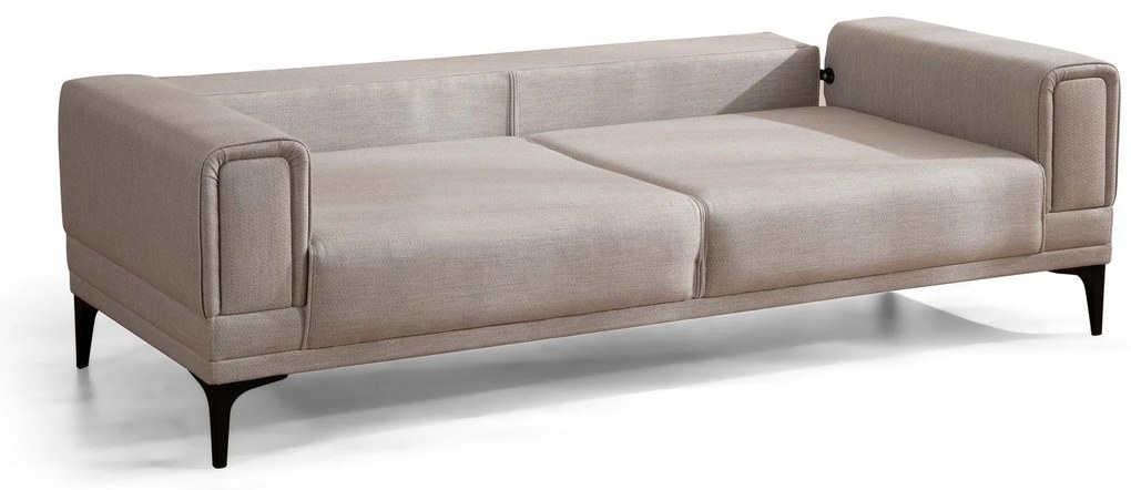 Sofá-Cama de 3 Lugares Horizon – Ecru – 215x85x77 cm