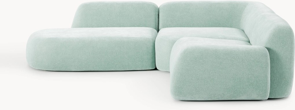 Sofá de canto modular com chaise longue Wolke (4 lugares)