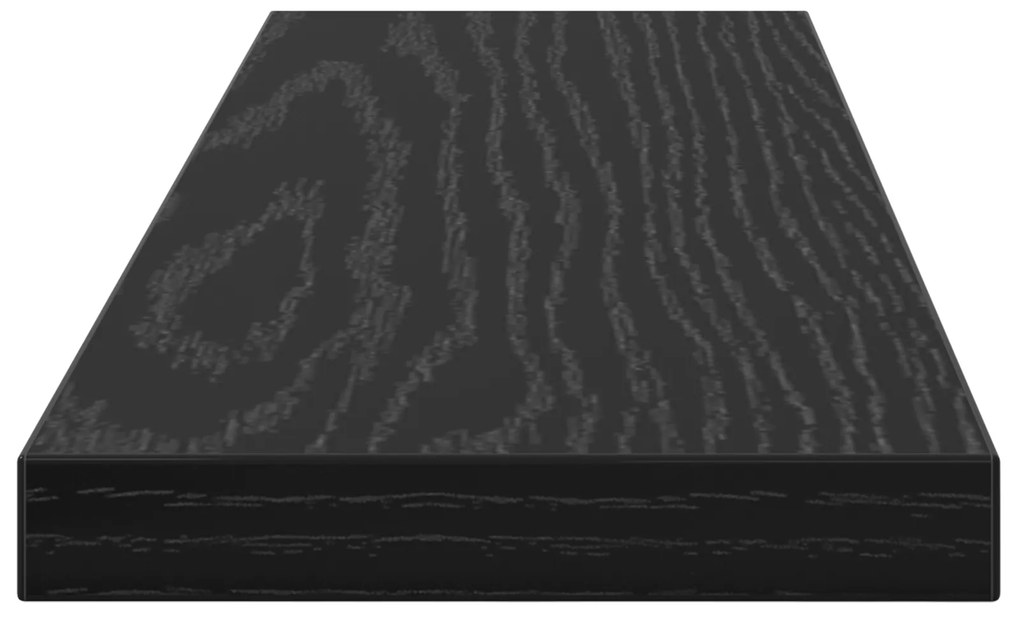 Prateleiras de Parede Carvalho Preto MDF 40 x 10 x 1.5 cm