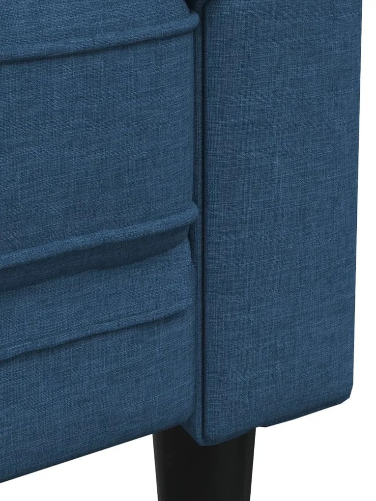 2 pcs conjunto de sofás tecido azul