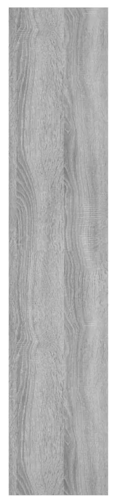 Estante 90x16x78 cm derivados de madeira cinzento sonoma