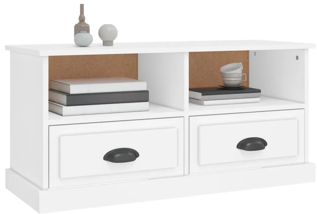 Móvel de TV 93x35,5x45 cm derivados de madeira branco
