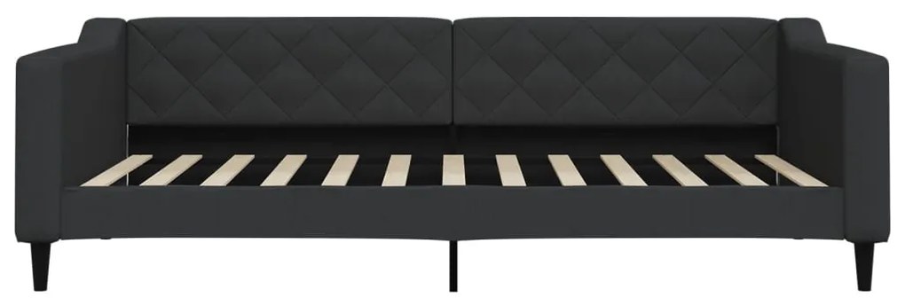 Sofá-cama 100x200 cm tecido preto