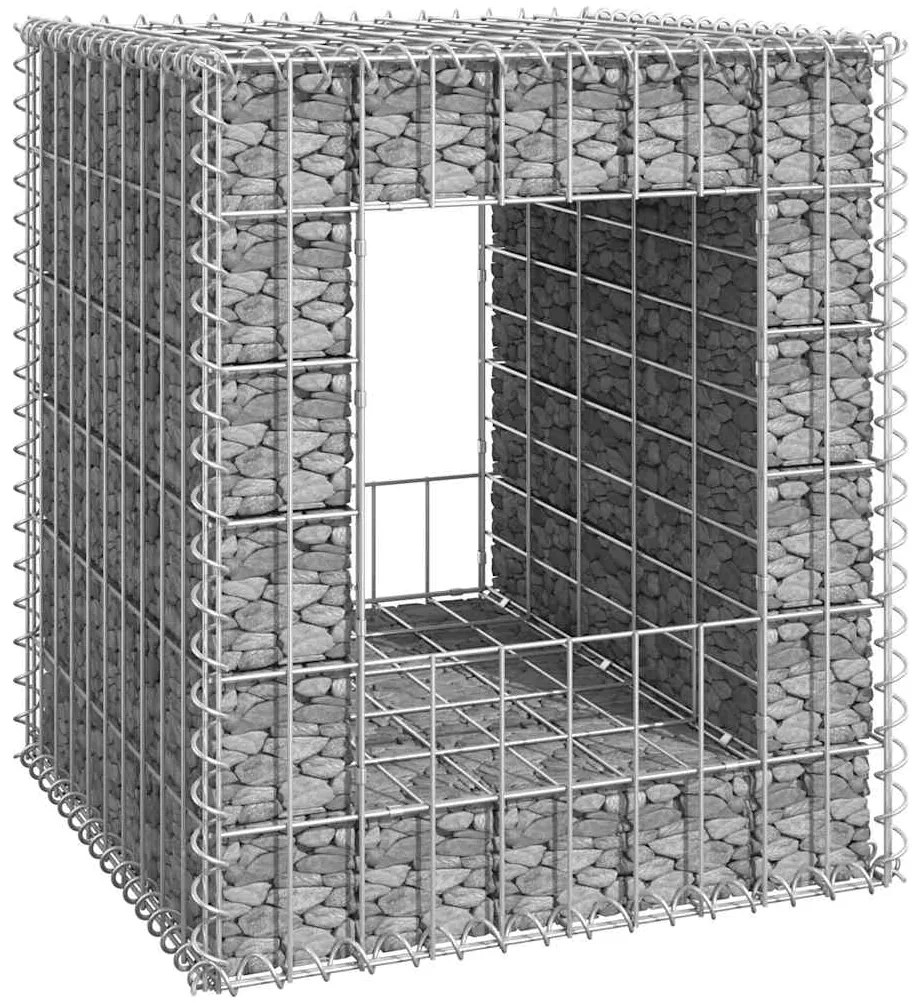 Poste/cesto gabião 50x50x60 cm ferro