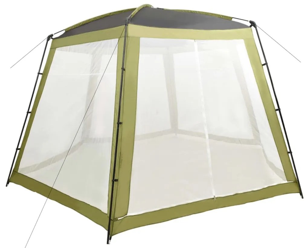 vidaXL Tenda para piscina 500x433x250 cm tecido verde
