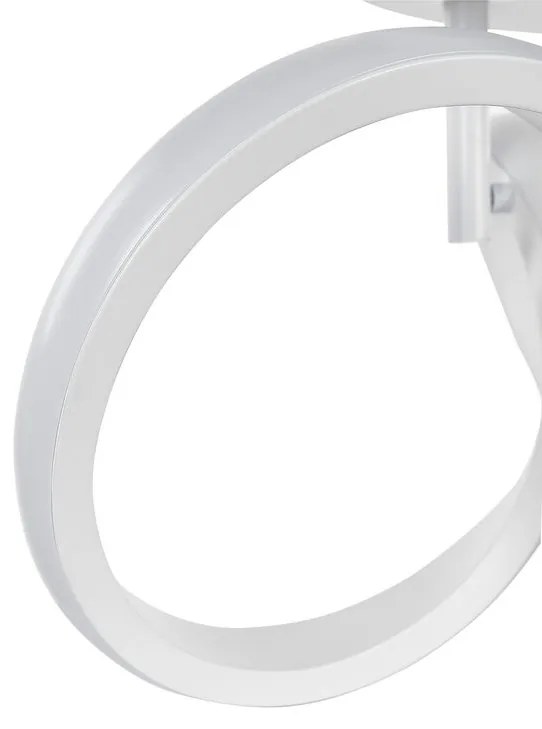 Candeeiro de teto LED em metal branco MONGO Beliani