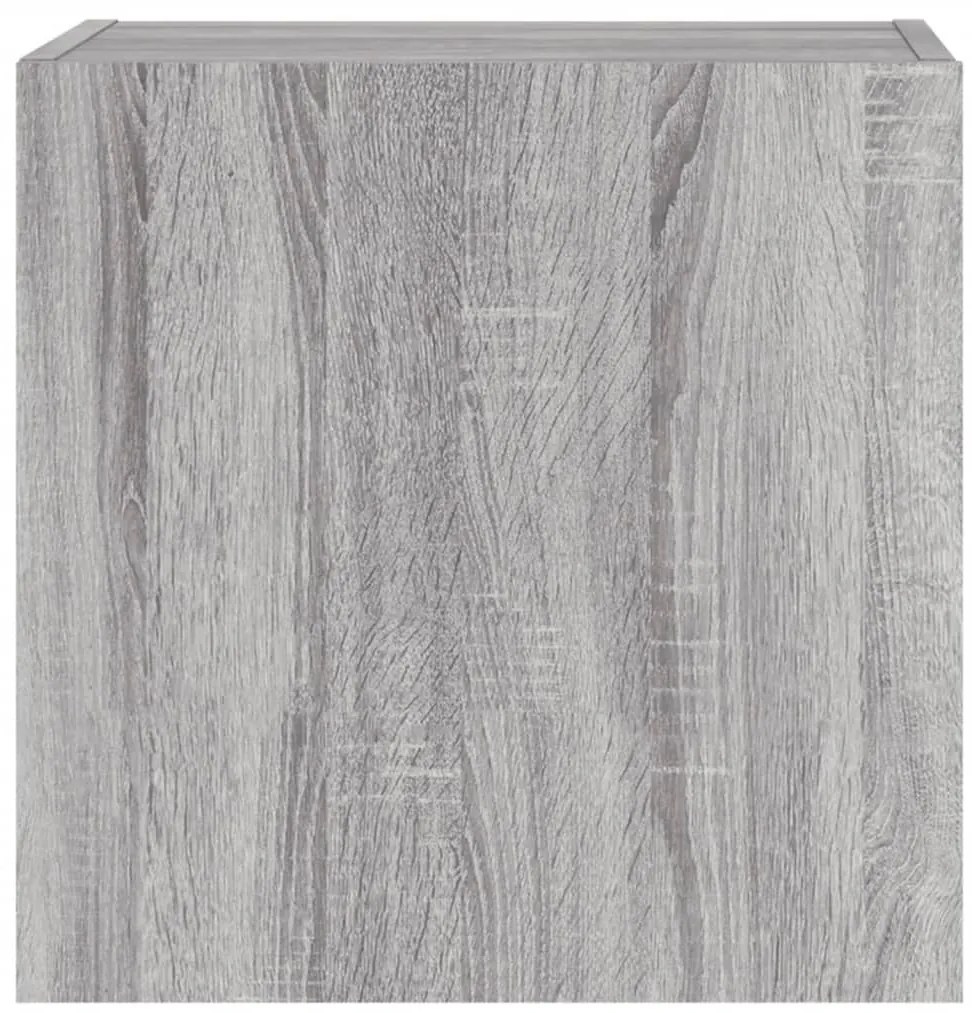 Móveis parede TV 2pcs 40,5x30x40 cm deriv. madeira cinza sonoma
