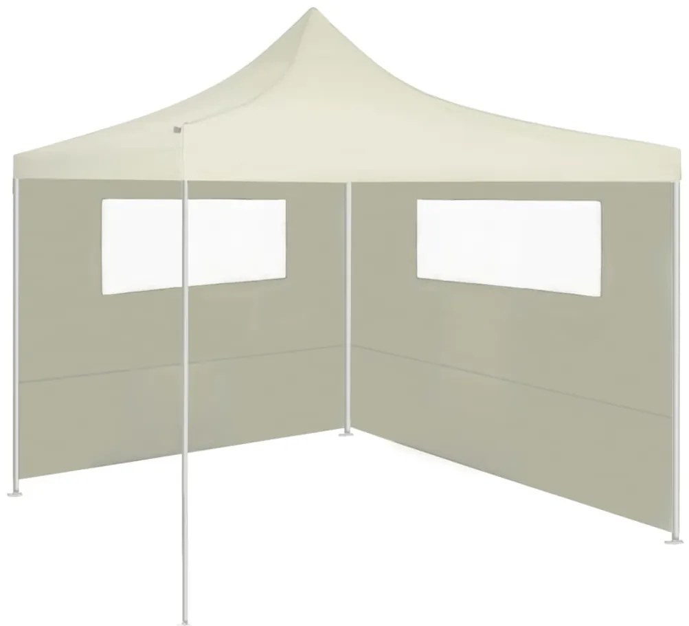 Paredes laterais para gazebo com janelas 6x2 cor creme