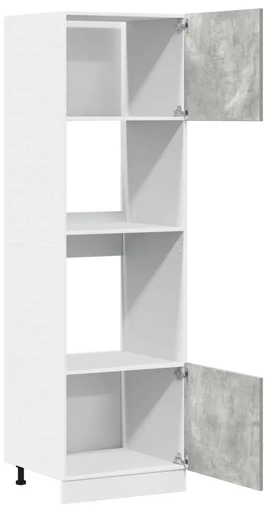 Armário para micro-ondas “Lyon” 60x57x207 cm cinza