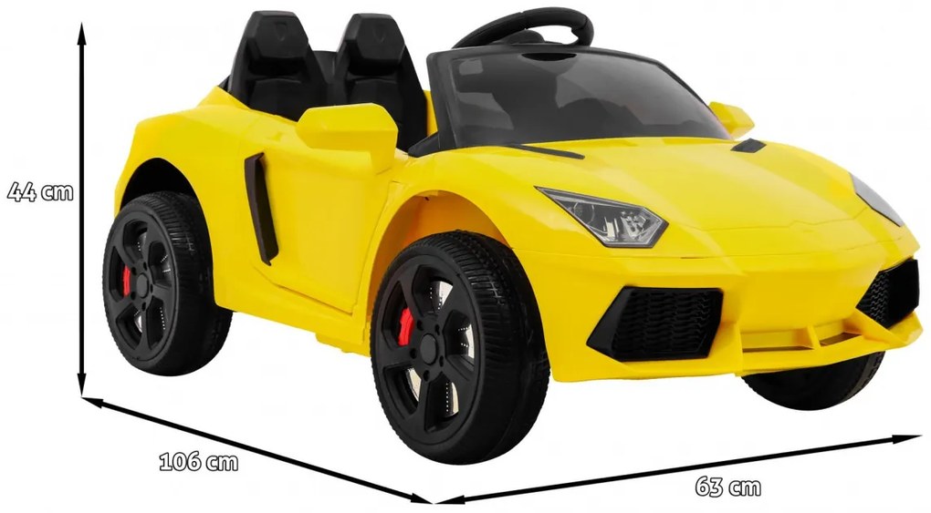 Carro elétrico para Crianças 12v Future Amarelo