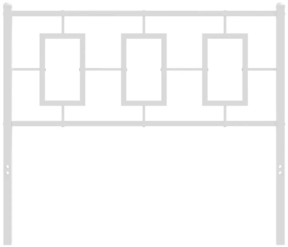 Cabeceira de cama 100 cm metal branco