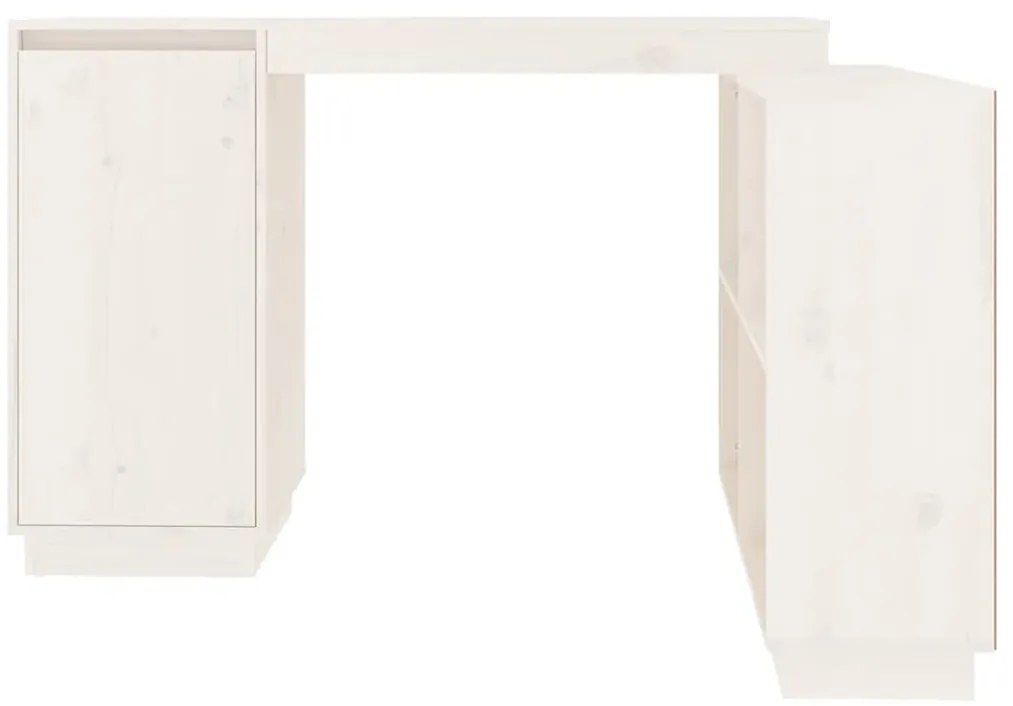 Secretária 110x50x75 cm madeira de pinho maciça branco