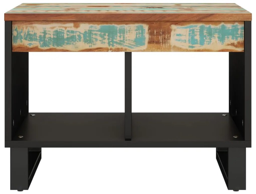Mesa de centro 55x50x40 cm madeira recuperada maciça