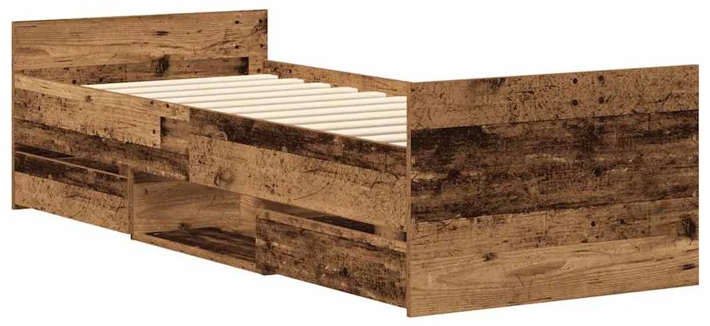 Estrutura de cama sem colchão 90x200cm derivados de madeira