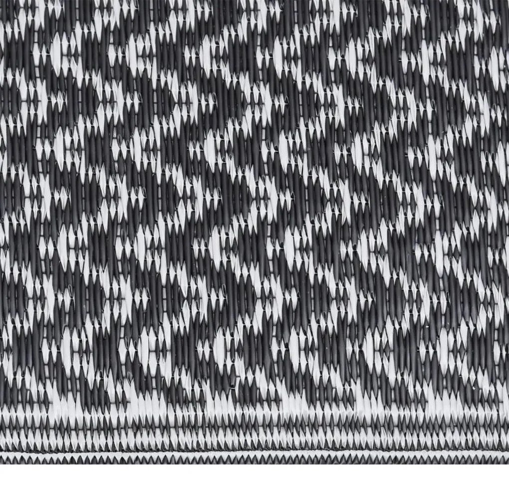 Tapete de exterior 140x200 cm ARAKIL PP preto