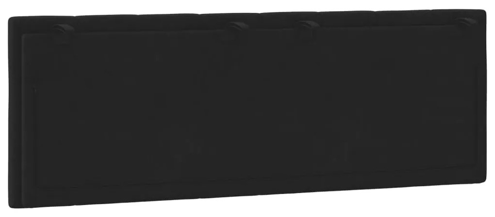 Almofadão de cabeceira 120 cm veludo preto