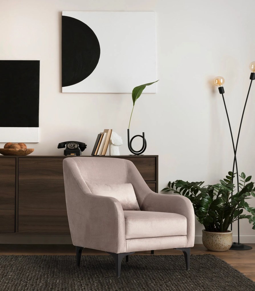 Cadeira Wing Astana – Bege – 60x81x72 cm