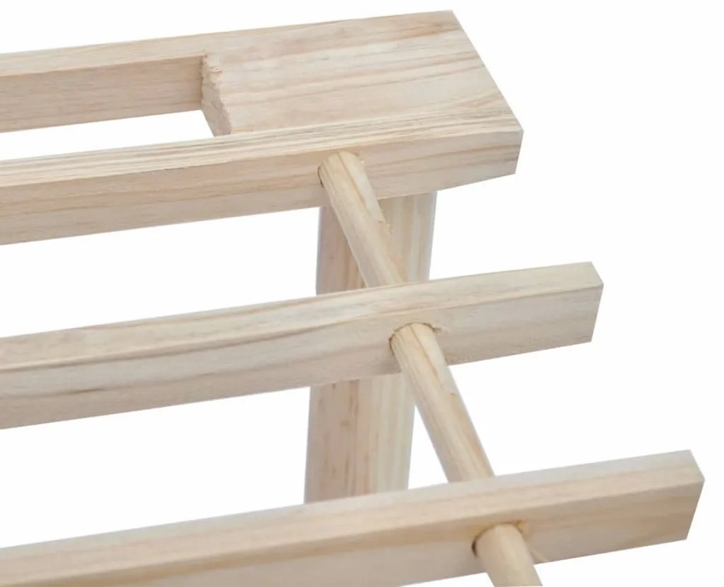 Sapateiras com 3 prateleiras 2 pcs madeira de abeto maciça