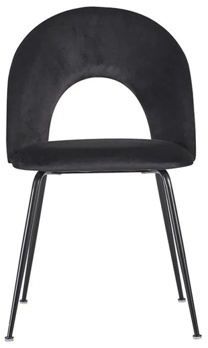 Pack 6 Cadeiras Dawa Black Veludo - Preto