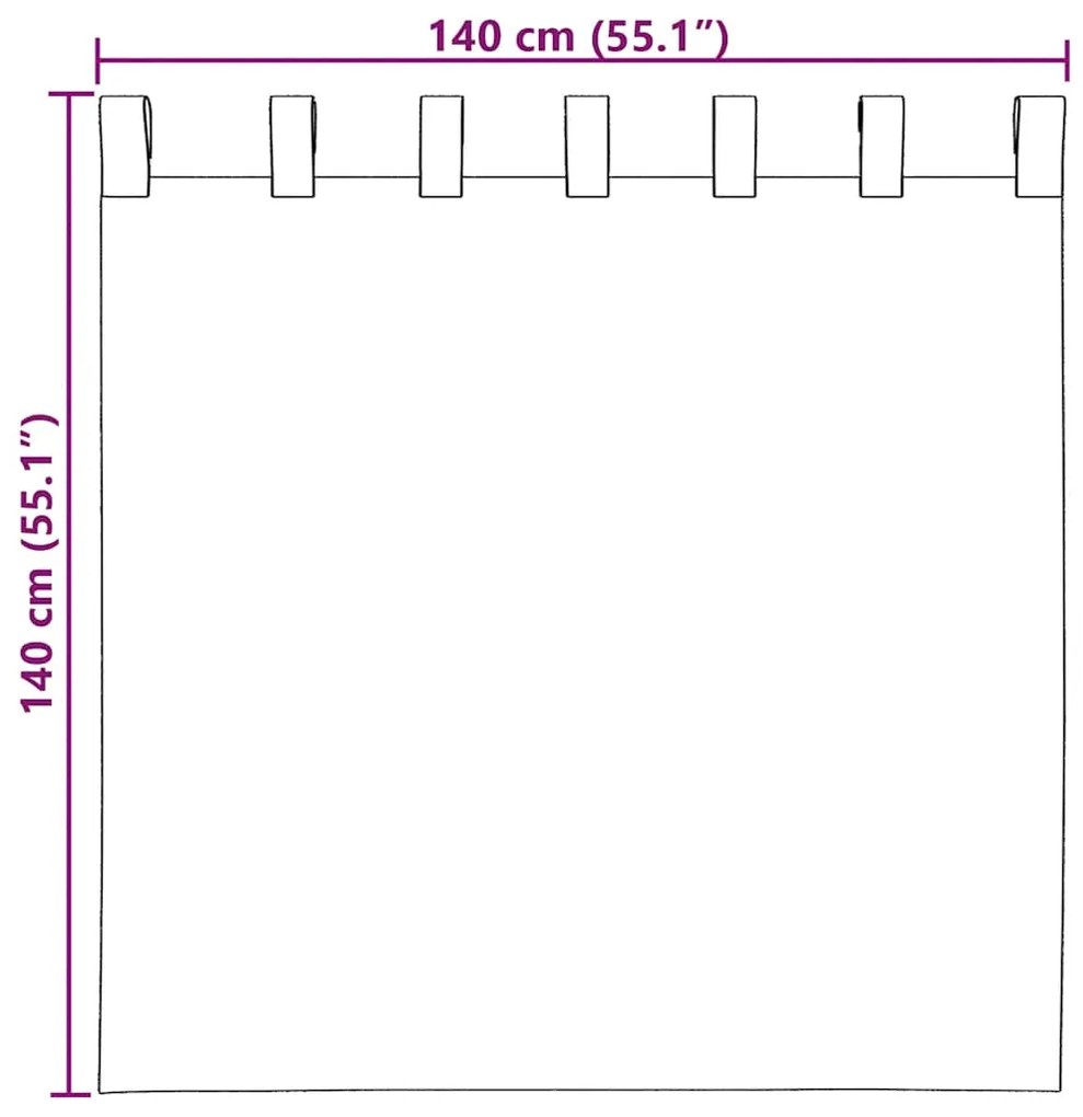 Cortinas de voile com bolsos para varão 2 pcs areia