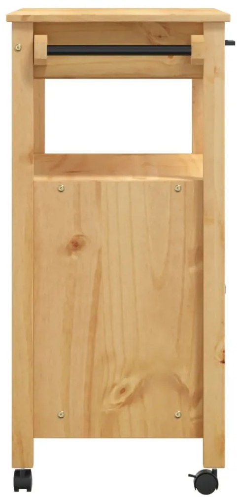 Carrinho de cozinha MONZA 84x40x90 cm madeira de pinho maciça