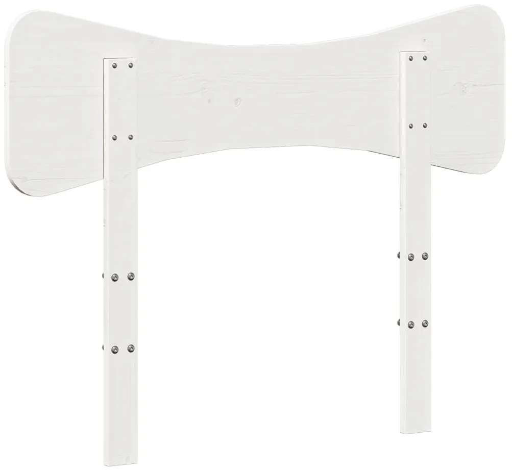 Cabeceira 90 cm madeira de pinho maciça branco