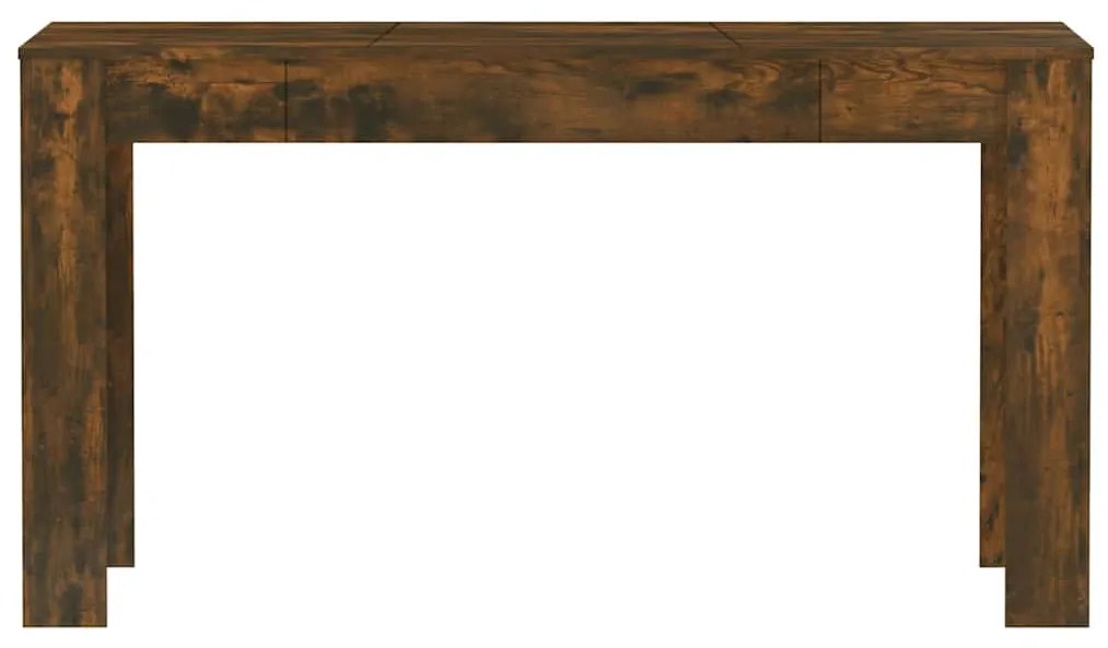 Mesa de jantar 140x74,5x76 cm derivados madeira carvalho fumado