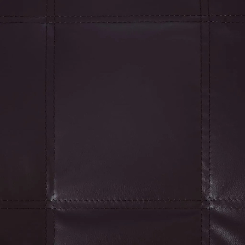 Chaise longue de massagem c/ almofada couro artificial castanho