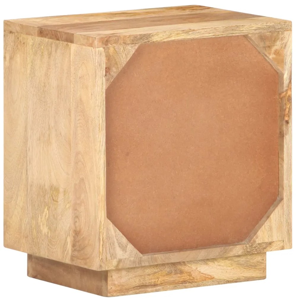 Mesa de cabeceira 40x30x45 cm madeira de mangueira maciça