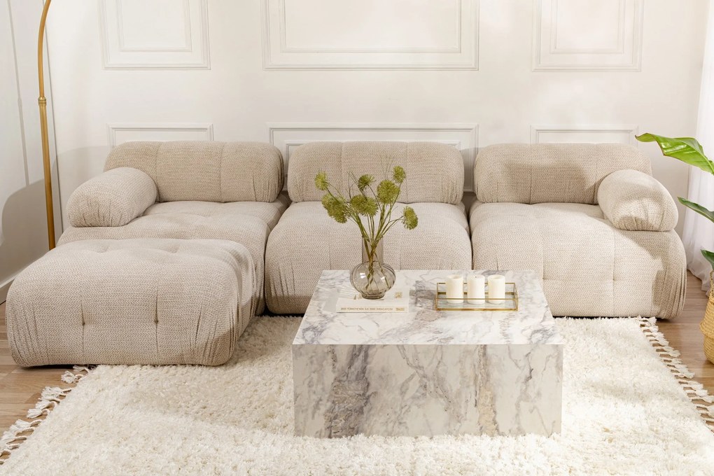 Mesa de Centro "Prizma" – Fressia, 90x90x35 cm, Design Moderno e Sofis