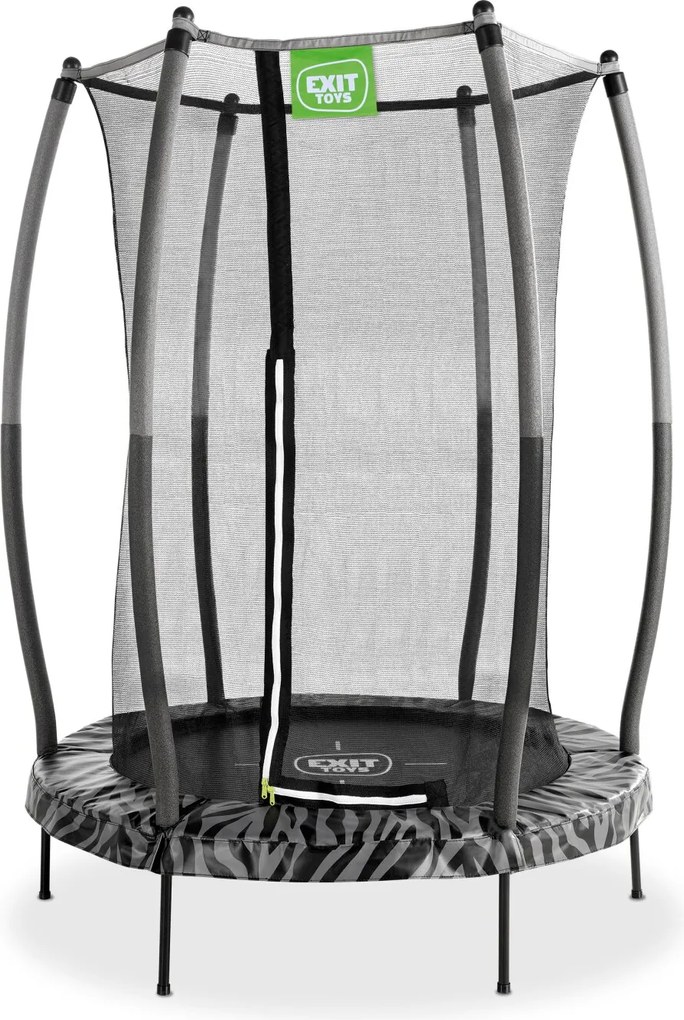 Trampolim Tiggy Junior com rede de segurança ø140 cm - preto/cinza