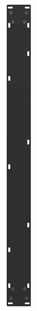 Pés para mesa de jantar em formato de U, 2 peças, preto, 100x(72-73) c