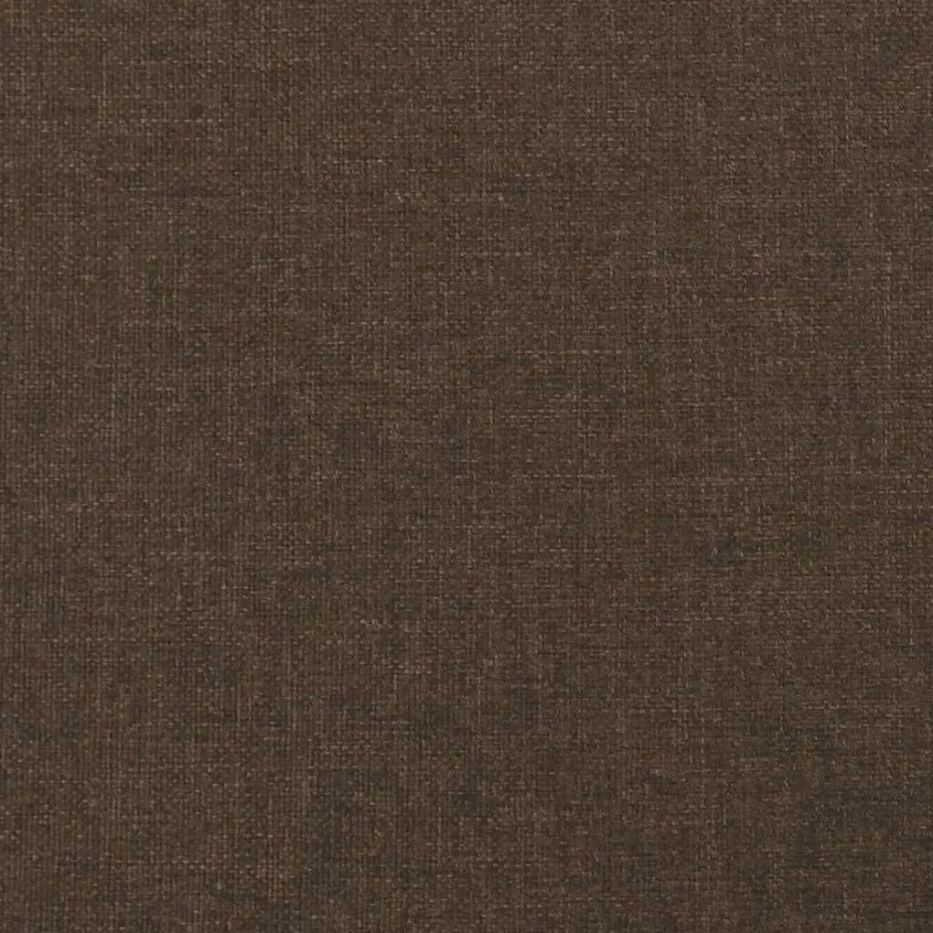 Cama boxspring com colchão 120x190 cm tecido castanho-escuro