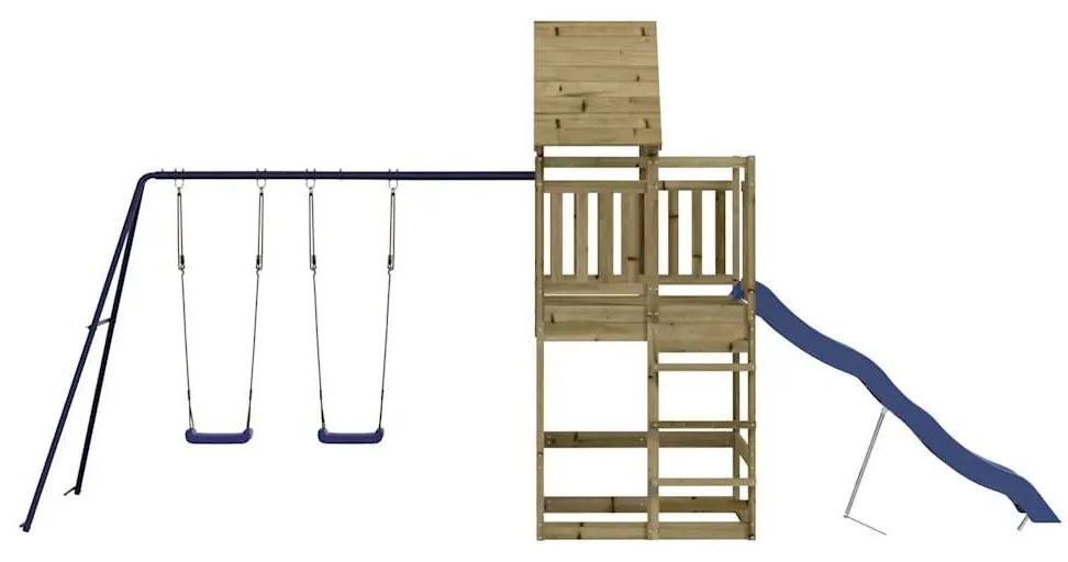 Conjunto de brincar para exterior madeira de pinho impregnada