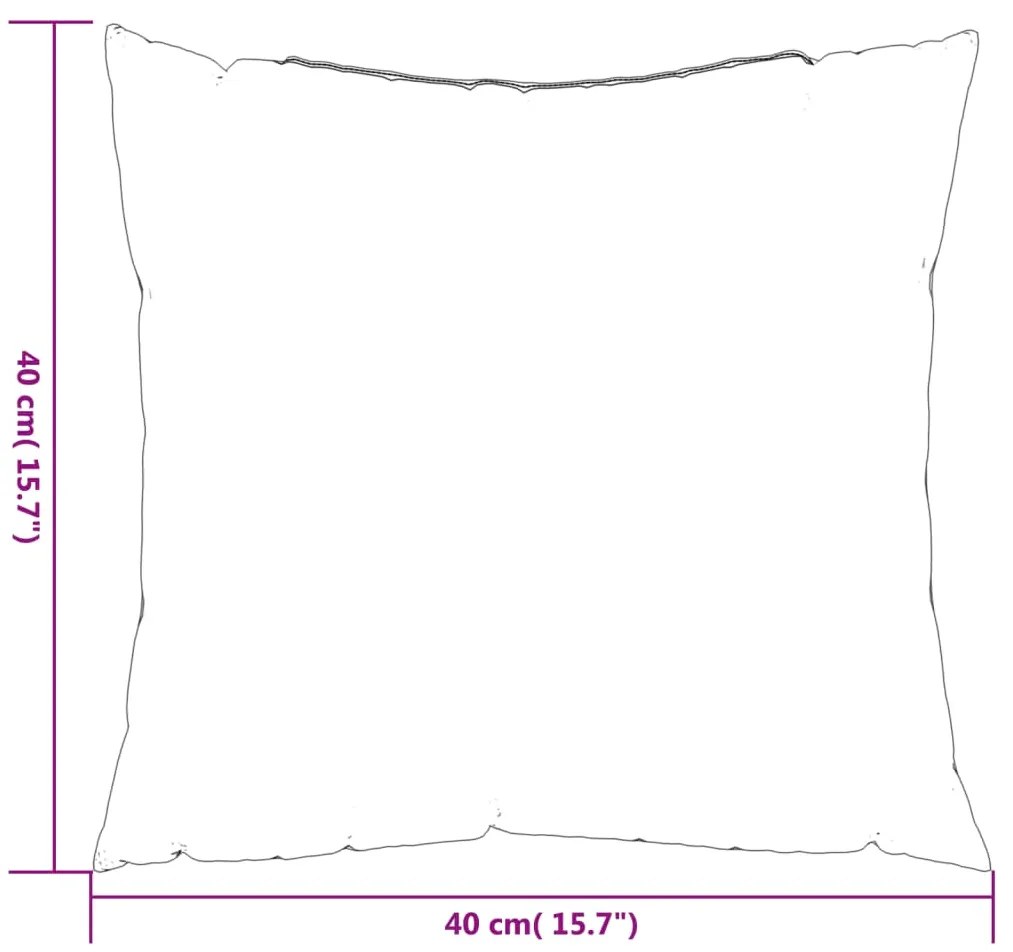 Almofadas de sofá 4 pcs 40x40 cm tecido azul