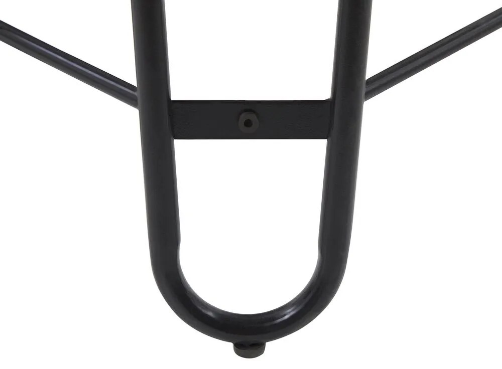 Conjunto de refeições de 4 lugares cinzento e preto KEMPTON Beliani
