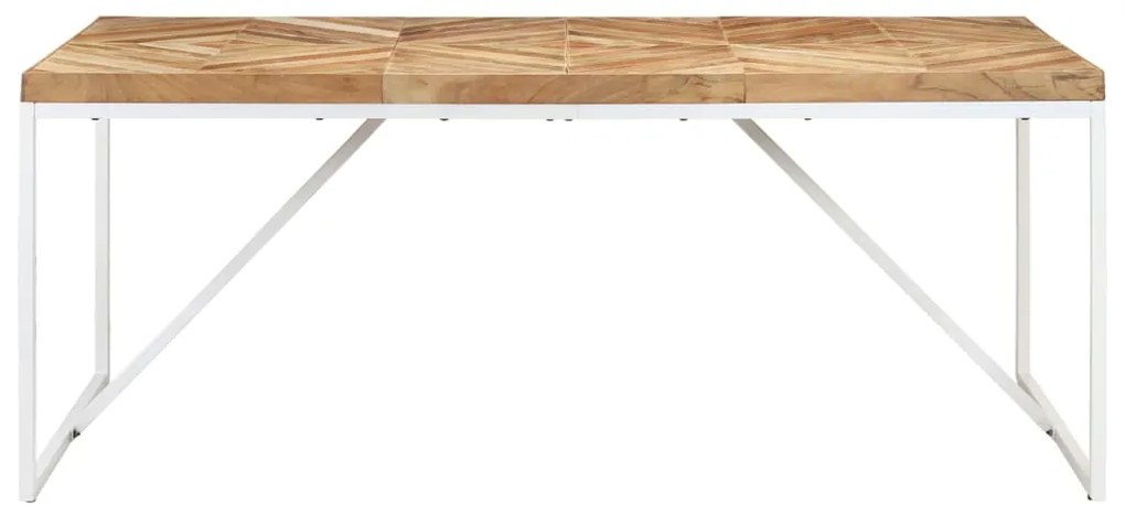 Mesa de jantar 180x90x76 cm madeira acácia maciça e mangueira