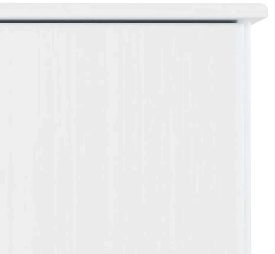 Móvel de TV ALTA 112x35x41 cm madeira de pinho maciça branco