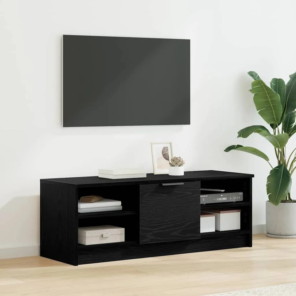 vidaXL Gabinete para TV Carvalho Preto 102 x 35 x 36,5 cm