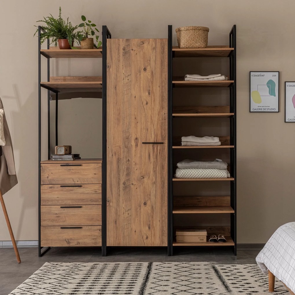 **** Roupeiro Dynamic – Pinho Atlântico – 64x225x52 cm

**