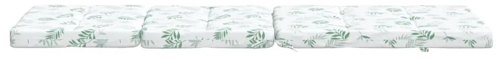 Almofadões p/ cadeira de terraço 2 pcs tecido oxford folhas