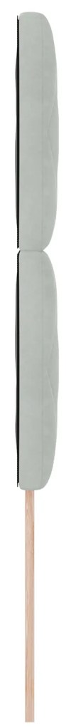Cabeceira Design em Blocos de Diamante Cinza Claro 90 cm Veludo, vidaX