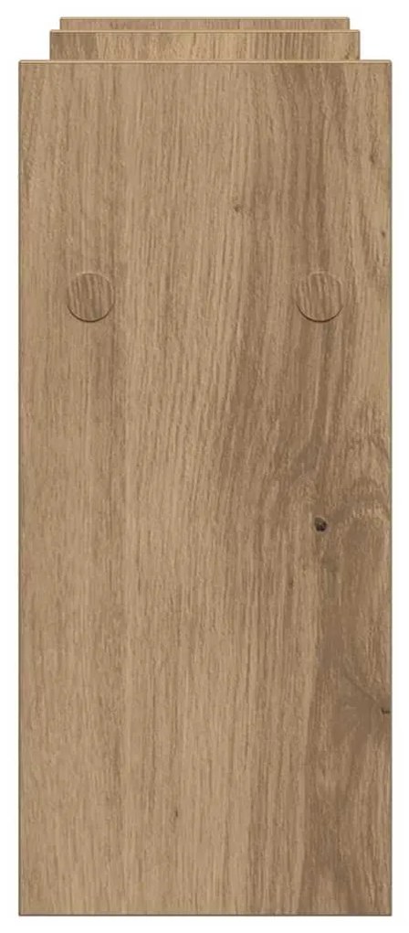 Organizador de Mesa Carvalho Artesanal 34.5x15.5x35.5 cm Madeira