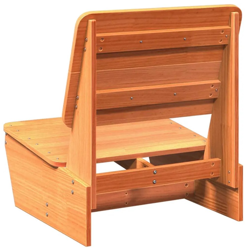 Cadeiras de jardim 2 pcs 60x64x70,5cm pinho maciço castanho-mel