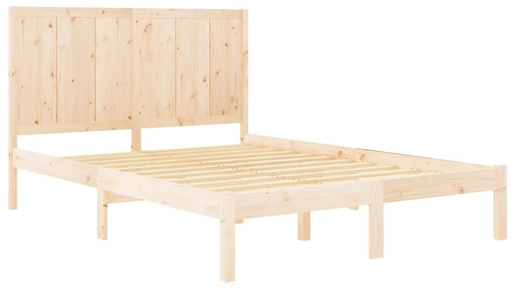 Cama sem colchão 120x200 cm madeira de pinho maciça